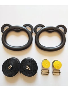 KANGAROO Kids Gymnastics Rings for Caldrin Exercise Indoor Gym Ring Kids Gymnastics Rings with Adjustable Straps  - Image 5