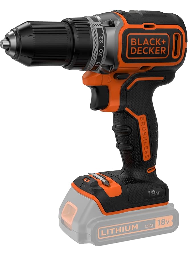 بلاك اند ديكر مثقاب لاسلكي بدون فرشاة 18 فولت أداة كهربائية بدون بطارية Bl186N Xj