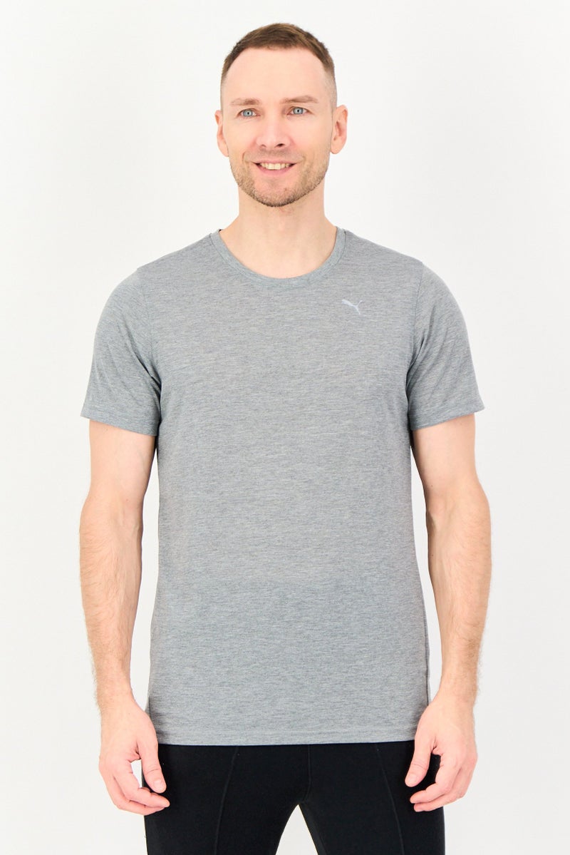 PUMA Men Sportswear Fit Short Sleeve Outdoor T-Shirt, Grey - Image 1