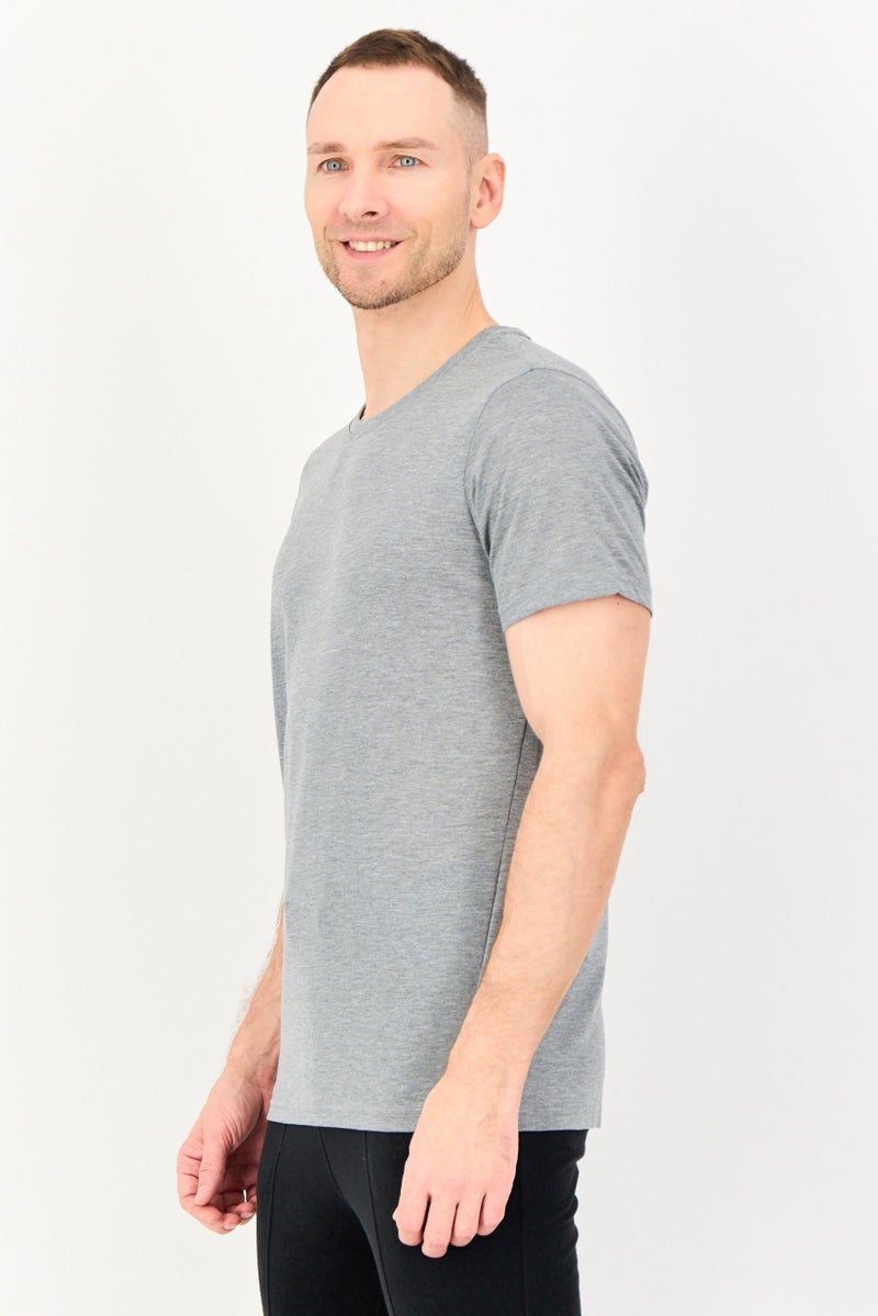 PUMA Men Sportswear Fit Short Sleeve Outdoor T-Shirt, Grey - Image 3