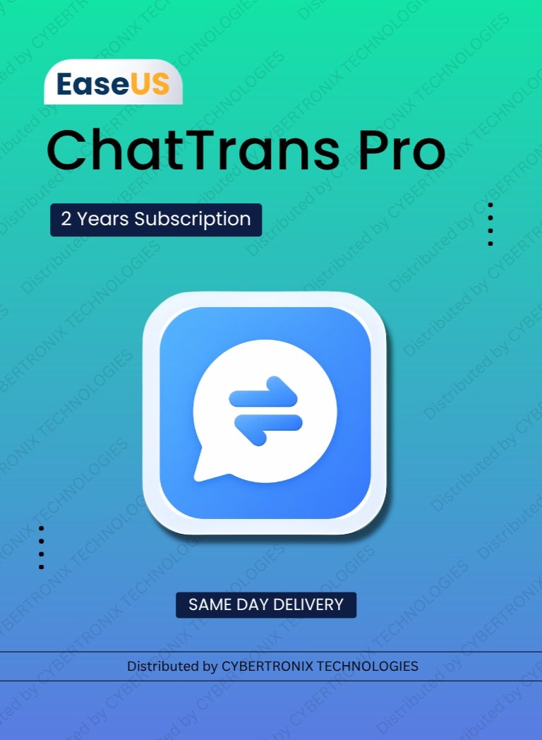 EaseUS ChatTrans Pro| 1 Device 2 Year | Digital License | Same Day Delivery