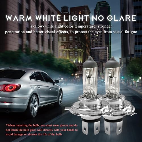 Wevdn 2 PCS Bright H4 Led Headlight Bulbs, 12V 100W 6000K Waterproof Car Fog Light Bulbs, Efficient Plug-and-Play High Beam Low Beam Bulb Replacement for Cars SUVs Trucks (White) - Image 5