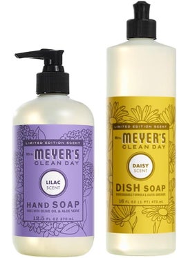 MRS MEYERS CLEAN DAY Variety Pack 1 Mrs Meyers Liquid Hand Soap Lilac 125 OZ 1 Mrs Meyers Dish Soap Daisy 16 OZ 1 CT