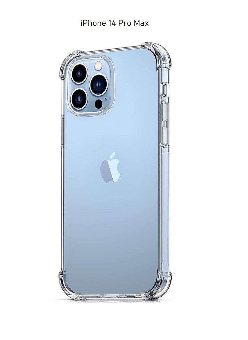 Houmt Case Cover For iPhone 14 Pro Max Ultra Slim Thin And Scratch Resistant Soft Silicone Protective Crystal Clear Case Cover for iPhone 14 Pro Max 2022  - Image 1