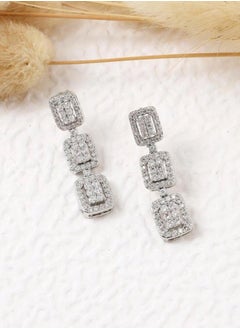 sixtyfour Trendy Earrings For Women Inlaid With Zirconia  - Image 1