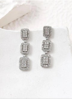 sixtyfour Trendy Earrings For Women Inlaid With Zirconia  - Image 3