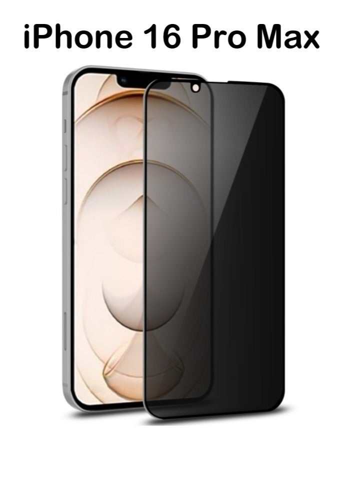 S-TOP Privacy Anti-Spy Matte Film Screen Protector For Apple iPhone 16 pro max Black - Image 1