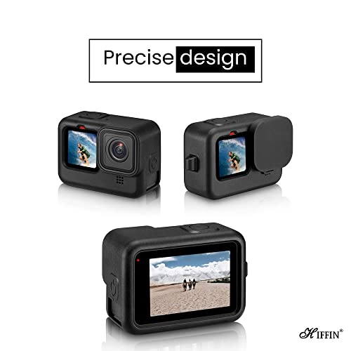 Hiffin Protective Silicone Sleeve Case + Lanyard Accessories Soft Rubber Frame Cover Protection for Go Pro Compatible with Go Pro Hero 9,10 Black Action Camera - Image 5