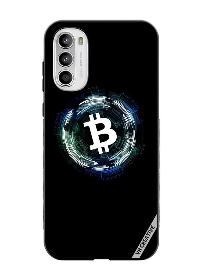 VR CREATIVE Protective Case Cover For Motorola Moto G82 Bitcoin Design Multicolour - Image 1