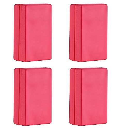 LEVOSHUA Magnetic Flag Weights for Bottom of Flag in Winds, Rubber Covered Heavy Duty Magnet Weights, Stop American Flag from Wrapping Around the Pole or Hooking on the Gutter, Red, 4 Pairs(Pack of 8) - Image 1