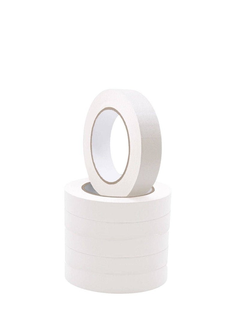 MARKQ Masking Tape 1 inch x 20 yards White Strong Adhesive Tape for Painting, Decorating, DIY Home, Office, School Stationery, Arts, DIY Crafts etc [6 Rolls]  - Image 1
