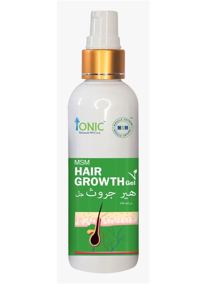 Ionic MSM Ionic MSM Organic Hair Growth Gel 100 ML  - Image 1