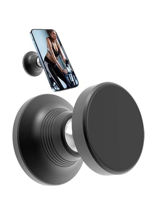 Gym Magnetic Phone Holder, 360° Adjustable Mount for Video Recording, Strong Magnet, Fits All Phones - Ideal for Gym, Car, Kitchen - Image 1