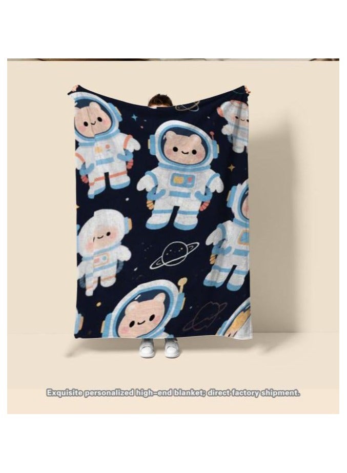 general Flannel thin blanket (warm and comfortable, suitable for sleep, gaming, dust removal and sandproof) 150cm*200cm - 955 - Image 1