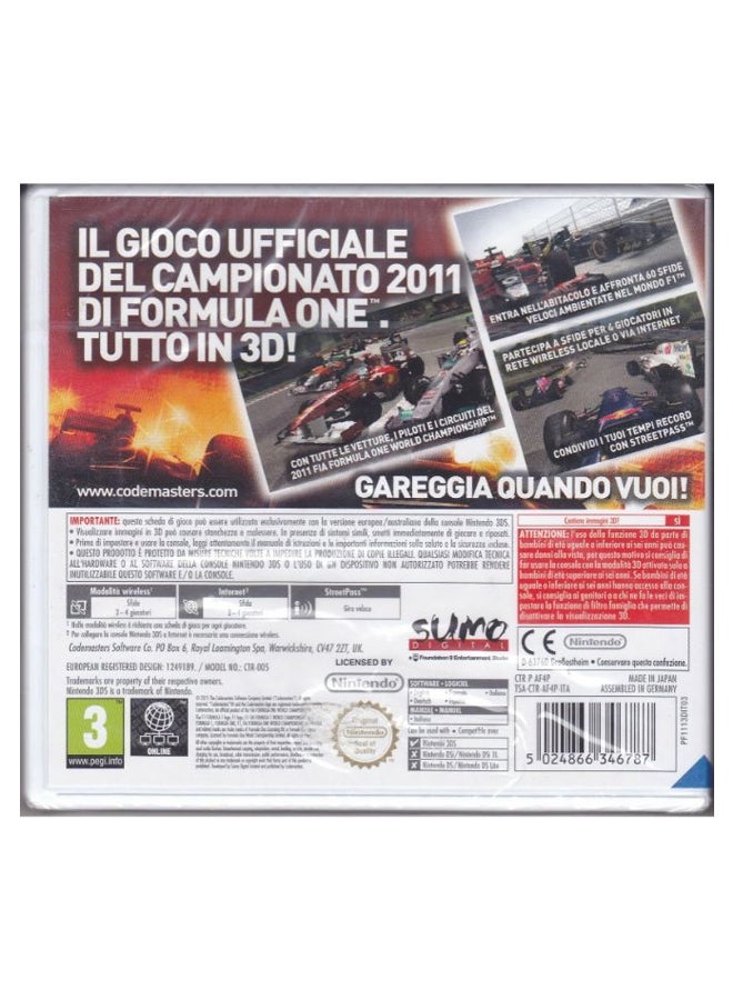 Codemasters Formula 1 (2011) - Nintendo 3DS - Racing - nintendo_3ds - Image 2