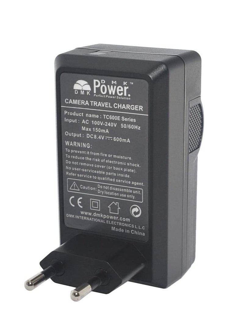 DMK Power شاحن DMK POWER TC600E متوافق مع Kodak KLIC-5001 K7005 Panasonic CGA-S004E Fujifilm NP-40 Samsung SLB-0737 SLB-0837 Sanyo NP-40 D-Li8 Benq Dli-102 Minolta NP-1 و DE-992 BC-40 SBC-L5 - Image 2