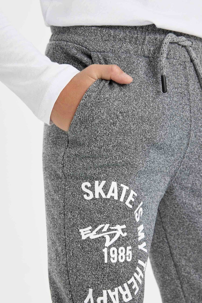 DeFacto Boy Printed Elastic Waist Jogger Sweatpants  - Image 4