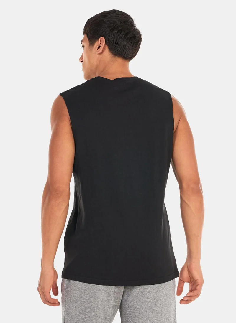 NEW ERA NBA Logo Script Sleeveless T-Shirt
