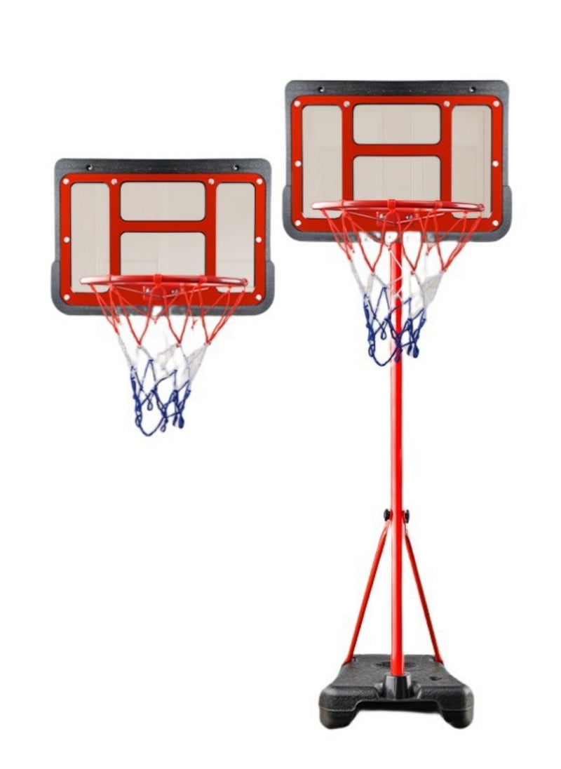 PENG GENERAL Basketball Hoop with Adjustable Stand for Kids Red  - Image 1