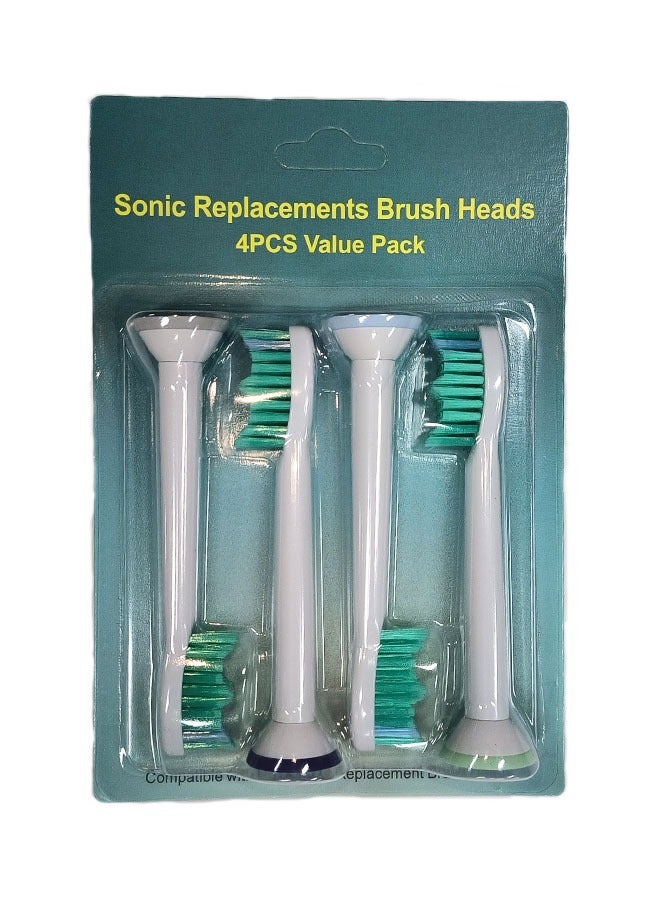 Depend 4-Piece Electrictooth Replacement Brush Heads Compatiable with Philips Sonicare P-HX-6014/HX6014 - Image 3