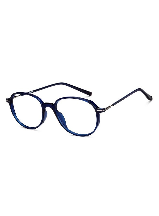 LENSKART BLU | Zero Power Blue Cut Computer Glasses | Anti Glare, Lightweight & Blocks Harmful Rays | UV Protection Specs | Blue | Men & Women | Medium | LB E14792 - Image 2