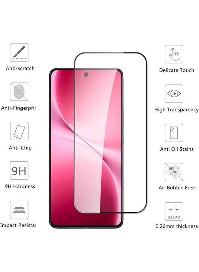 JOMILA 2 Pack Vivo V60 Lite 5G Screen Protector, 9H Tempered Glass Screen Protector for Vivo V60 Lite 5G, Full Coverage Bubble-Free Tempered Film, Anti-Scratch Film - Image 2