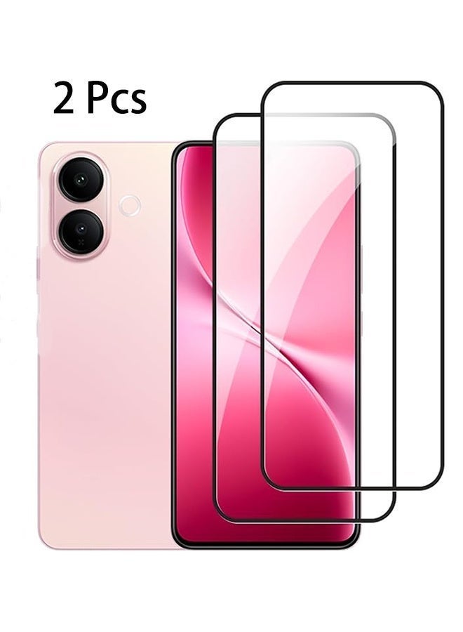 JOMILA 2 Pack Vivo V60 Lite 5G Screen Protector, 9H Tempered Glass Screen Protector for Vivo V60 Lite 5G, Full Coverage Bubble-Free Tempered Film, Anti-Scratch Film - Image 1