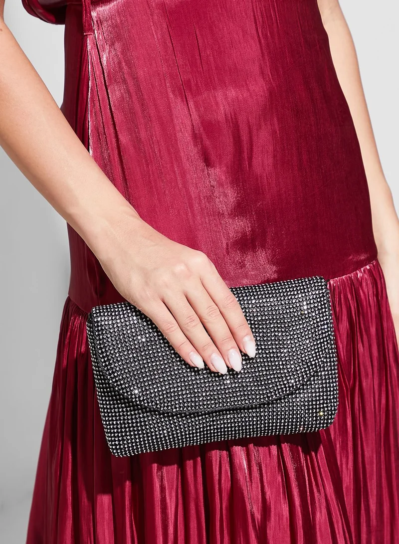 Namshi x Diamante Envelope Clutch Bag