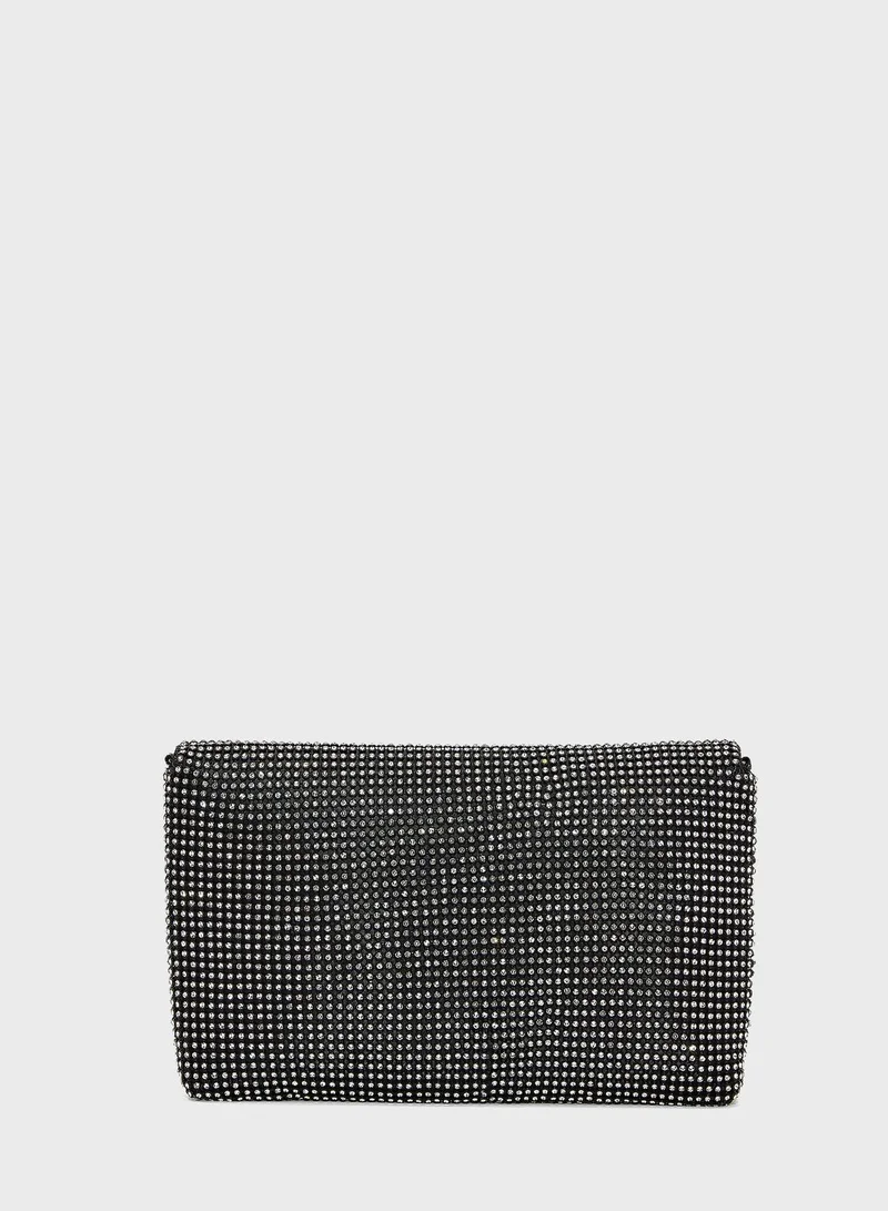 Namshi x Diamante Envelope Clutch Bag