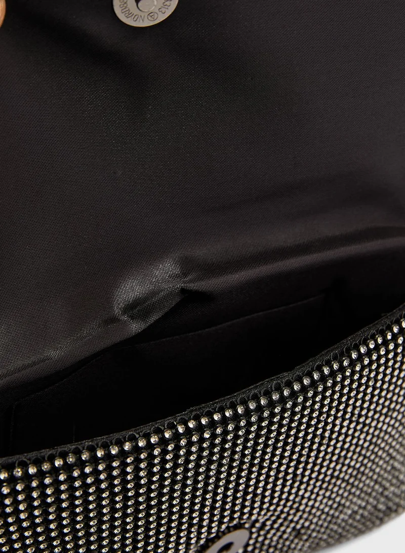 Namshi x Diamante Envelope Clutch Bag