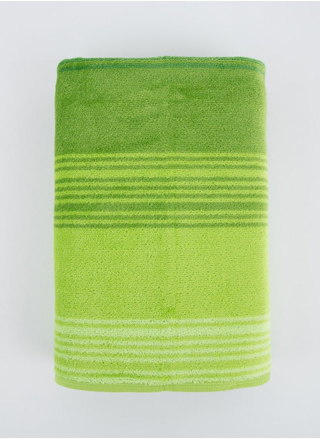 White Rose Towel Zooni 500 Gsm 100% Cotton-Pile To Pile Velor Stripe1 Hand  50X90 CmSoft Touch Extra Absorbent-Green  - Image 4