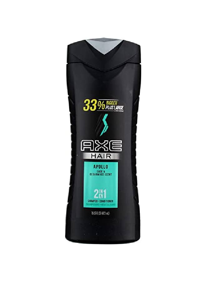 Axe Hair 2In1 Shampoo + Conditioner Apollo 16 Oz (Pack Of 2) - Image 5