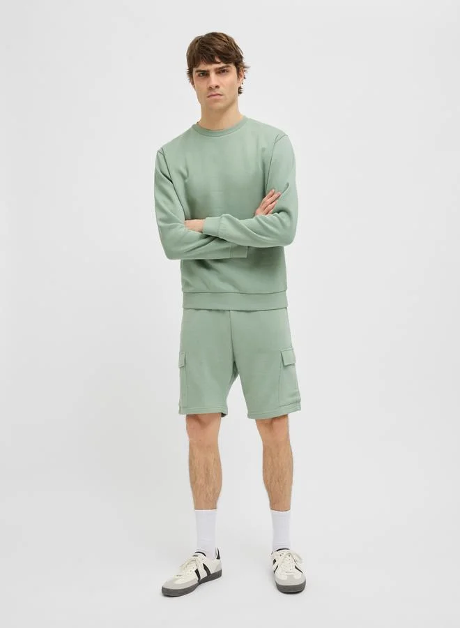 JJ Rebel JJ REBEL Regular Fit Cargo Shorts with Drawstring