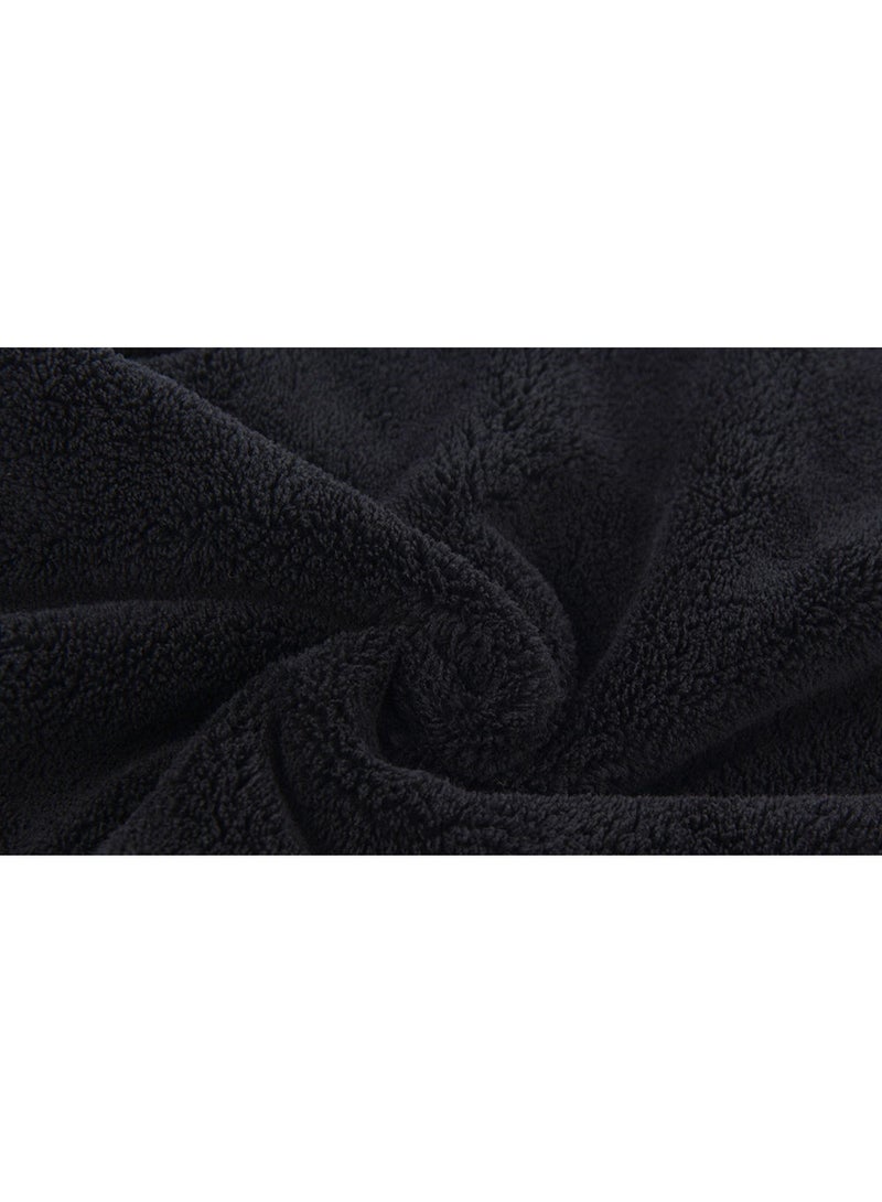 Coral Fleece Hair Drying Towel Cap with Button Closure, Soft Absorbent Wrap for Bath and Travel Use, Quick Dry Head Towel for Women - Image 2