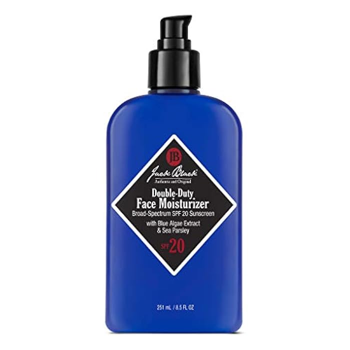 Jack Black Double Duty Face Moisturizer with SPF 20, Facial Moisturizer Face Cream for Men, Mens Facial Lotion with SPF, Gifts for Men - Image 1
