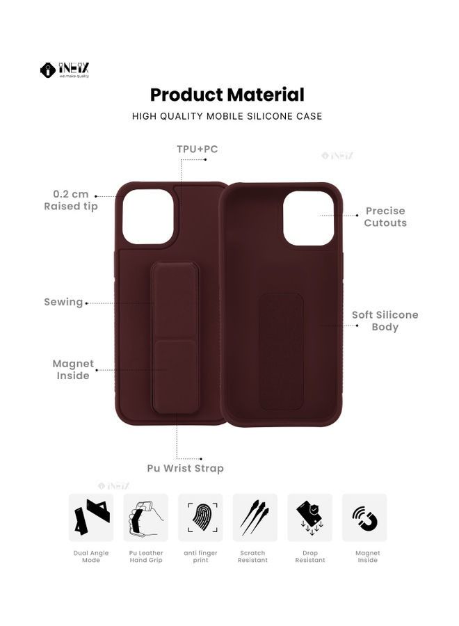 INEIX Protective Case Cover For Apple iPhone 12 Pro Brown - Image 2