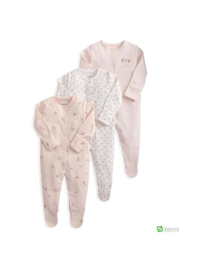 WOWTHIN Foreign Trade Children's Clothing, Spring and Autumn Style Baby Jumpsuit, Long-Sleeved Footed Romper, Pajamas, Newborn Baby Gift Box, Exclusively for Cross-Border Sales - Image 5