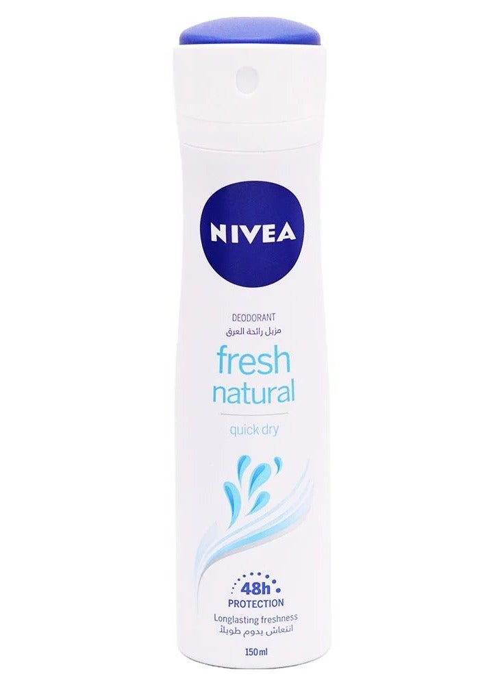 Nivea Deodorant Spray Natural Fresh for Women 150ml - Image 1