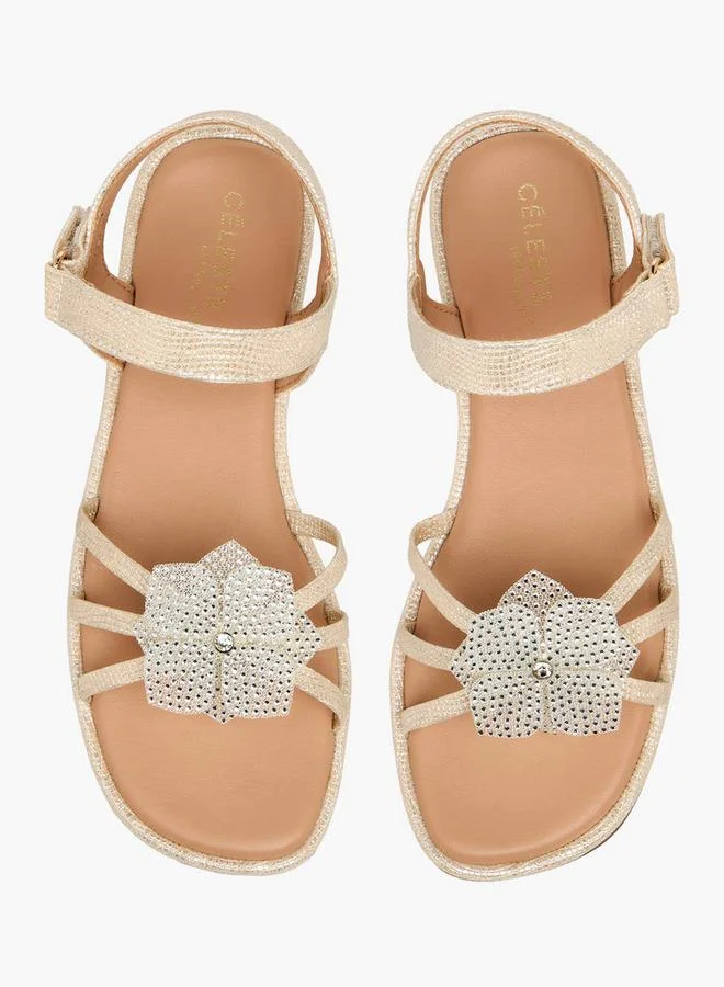 سيليست Girls Hook & Loop Sandals Ramadan Collection