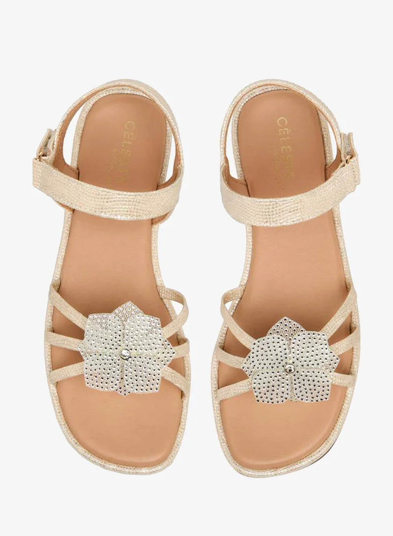 سيليست Girls Hook & Loop Sandals Ramadan Collection