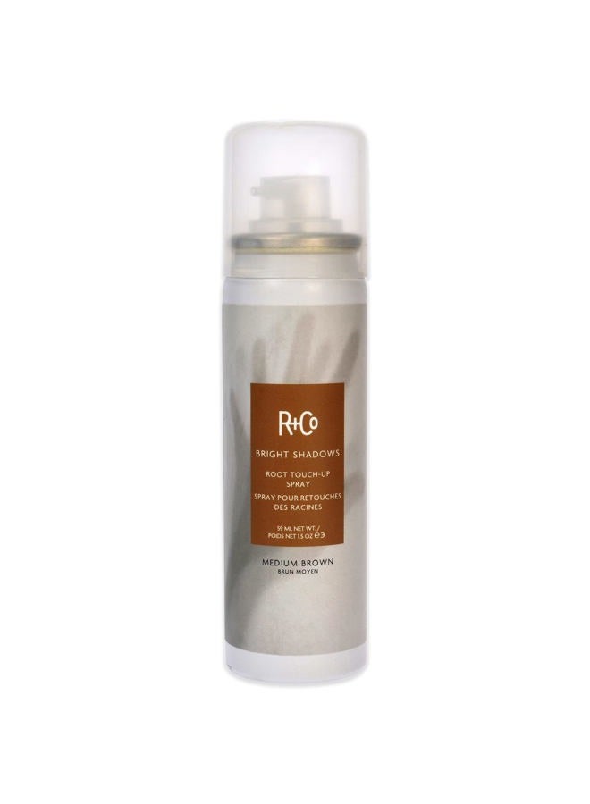 R+Co Bright Shadows Root Touch-Up Spray - Medium Brown, 1.5 Oz. - Image 1