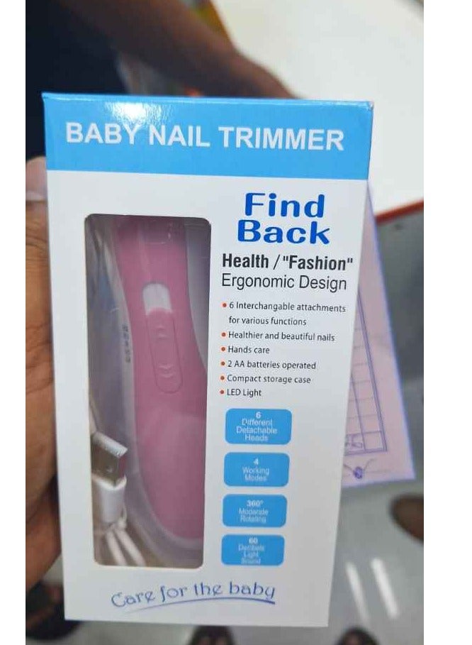 Baby Nail Clippers, Electric Trimmer, Infant Nails File Kit with LED Lighting