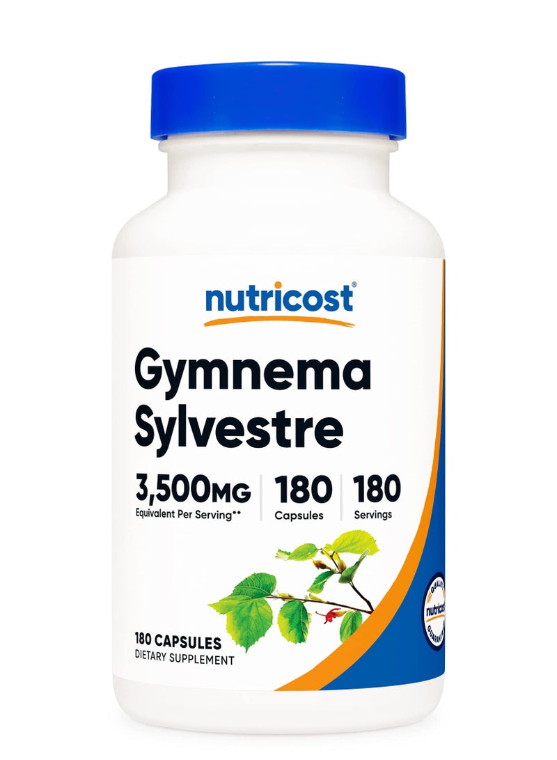 Nutricost Gymnema Sylvestre (20:1 Extract) 175mg, 180 Capsules - Non-GMO, Gluten Free, and Vegetarian Friendly