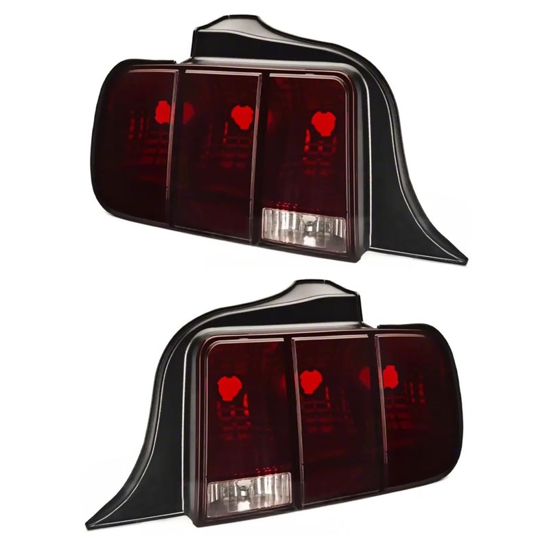 Raxiom Smoked Tail Lights Set Assembly for Ford Mustang 2005-2009