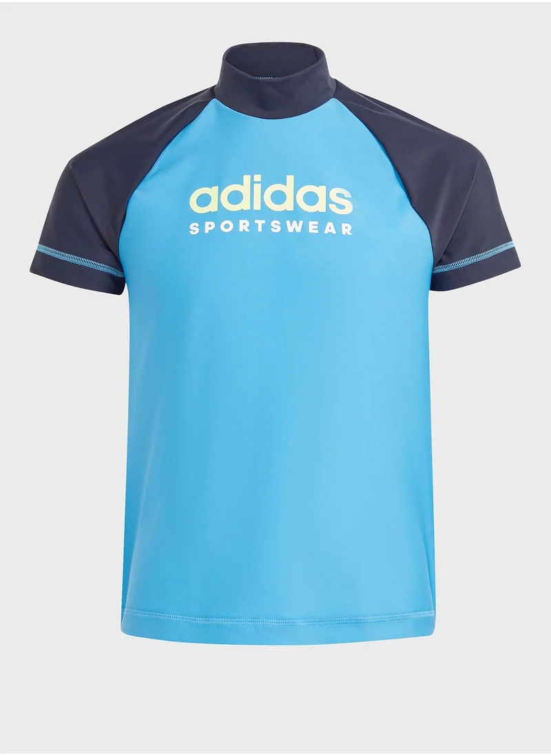 Adidas Kids Rashguard Swimshirt