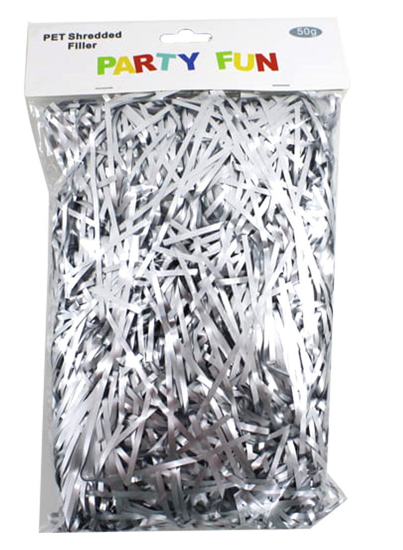 بارتي فن حشو ورق ممزق 50 جرام/كيس لون فضي - Image 2