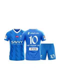 M MIAOYAN M MIAOYAN Neymar Riyadh Crescent No. 10 Jersey Children's Football Jersey Set Game Training Jersey  - Image 2