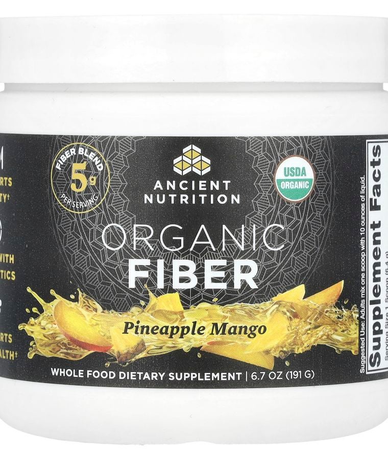 Ancient Nutrition Organic Fiber Pineapple Mango  6.7 oz (191 g)