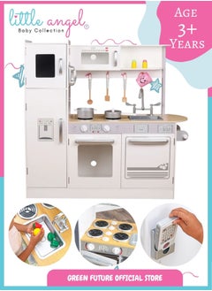 Kids Wooden Play Kitchen Set with Accessories, Pretend Cooking Toy for Toddlers with Oven, Sink, Storage, and Realistic Design for Role Play - pzsku/ZDB76EB3DCB15BF2C5368Z/45/_/1740579517/13a66945-8602-42a7-a846-0c1df7f46a80