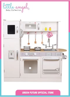 Kids Wooden Play Kitchen Set with Accessories, Pretend Cooking Toy for Toddlers with Oven, Sink, Storage, and Realistic Design for Role Play - pzsku/ZDB76EB3DCB15BF2C5368Z/45/_/1740579552/45706f9b-e09f-44d2-bc0b-83b1893505e4